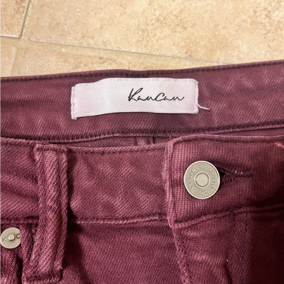 Kancan Burgundy Colored Skinnies - Picture 5 of 5